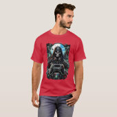 Gaming Design vintage meisje T-shirt (Voorkant volledig)