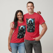 Gaming Design vintage meisje T-shirt (Unisex)