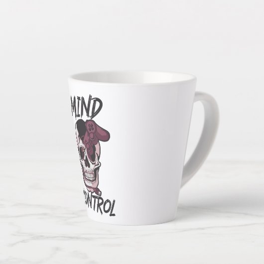 Gaming design voor de allerbeste beheersing latte mok (Rechterhoek)