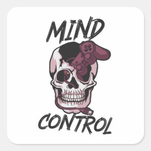 Gaming design voor de allerbeste beheersing vierkante sticker