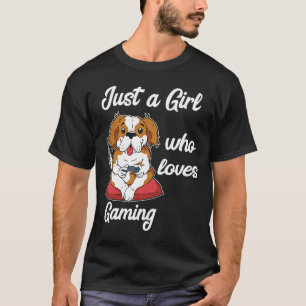 Gaming dog gamer meiden gameconsoles gamer video g t-shirt