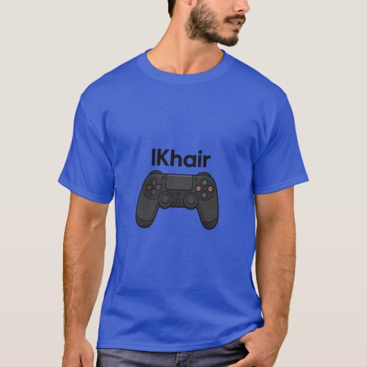 Gaming DualShock Controller Illustration boy frien T-shirt (Voorkant)