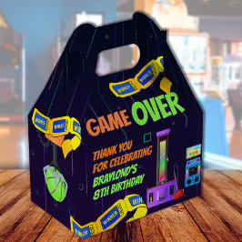 Gaming en Arcade Birthday Favor Box Bedankdoosjes