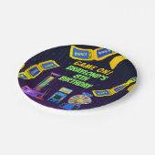 Gaming en Arcade Birthday Papieren Bordje (Gekanteld)