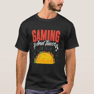 Gaming en Tacos Funny Gamer Taco Lover Streamer M T-shirt