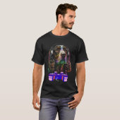 Gaming English Cocker Spaniel Dog Player Video Gam T-shirt (Voorkant volledig)