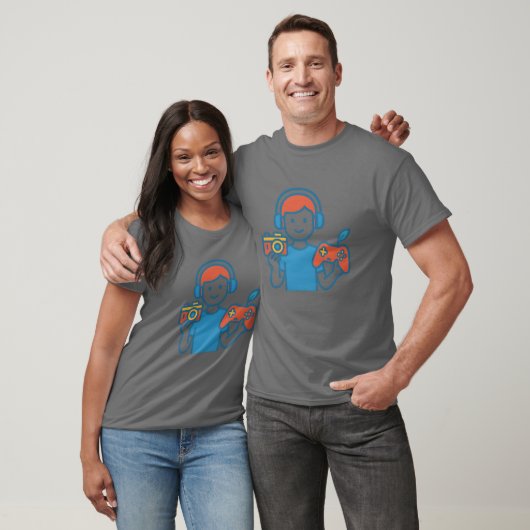 Gaming Enthusiast Illustration friend family T-shirt (Unisex)