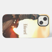 Gaming Fantasy Medieval gemonteerde Knight OtterBo iPhone Hoesje (Achterkant horizontaal)