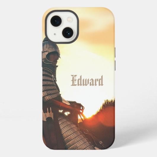 Gaming Fantasy Medieval gemonteerde Knight OtterBo iPhone Hoesje (Achterkant)