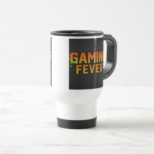 "Gaming Fever" Travel Coffee Mug Reisbeker (Voorkant rechts)