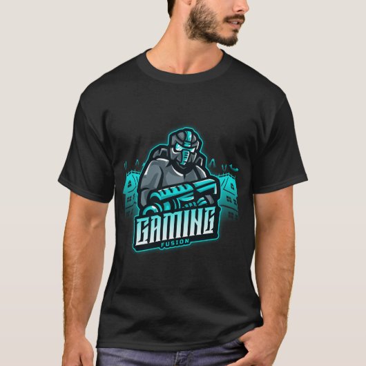 Gaming Fusion Retro Gamer T-shirt (Voorkant)