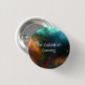 GAMING GALAXY-OUTERRUIMTEMULTIKLEUREN RONDE BUTTON 3,2 CM (Voorkant /achterkant)