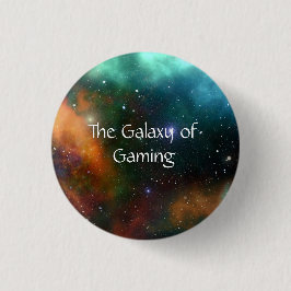 GAMING GALAXY-OUTERRUIMTEMULTIKLEUREN RONDE BUTTON 3,2 CM
