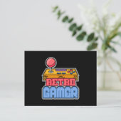 Gaming Game Retro Gamer Console Videospel Gift Briefkaart (Staand voorkant)