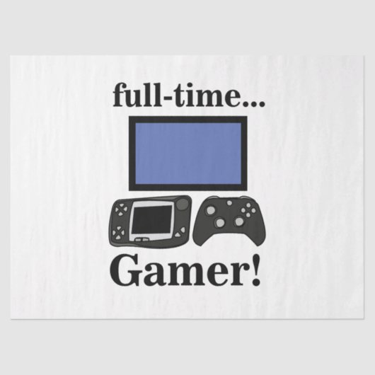 Gaming Gamer Funny Birthday Tissuepapier (Voorkant)