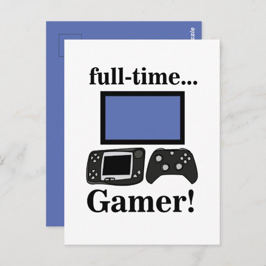 Gaming Gamer Funny Briefkaart (Voorkant / Achterkant)