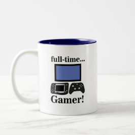 Gaming Gamer Funny Tweekleurige Koffiemok