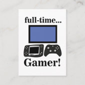 Gaming Gamer Funny Video Gamer Visitekaartje (Voorkant)
