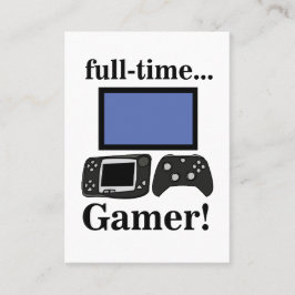 Gaming Gamer Funny Video Gamer Visitekaartje