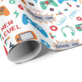 Gaming Gamer Verjaardagsfeest Cadeaupapier (Rol Hoek)