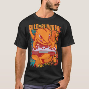 Gaming Gecko Speler Koud Bloed Gamer QU T-shirt