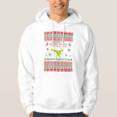 Gaming gepauzeerd dinosaurus retro grappige lelijk hoodie (Voorkant)