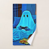 Gaming Ghost Cosy Night in Design Bad Handdoek (Handdoek)