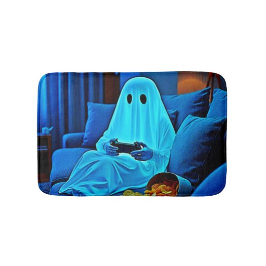 Gaming Ghost Cosy Night in Design Badmat (Voorkant)