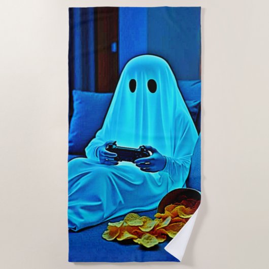Gaming Ghost Cosy Night in Design Strandlaken (Voorkant)