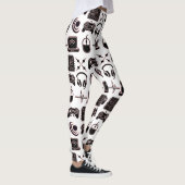 Gaming Graphics | Gamer Zwart, Wit en Roze Leggings (Rechts)