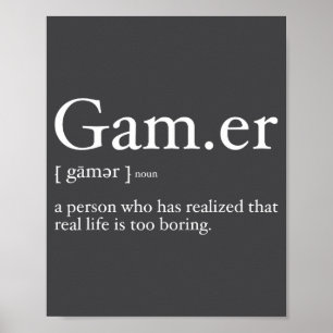 Gaming Grappige Videogame Definitie Gamer _ Grappi Poster