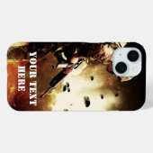 Gaming Ground Combat Soldaat Case-Mate iPhone Case (Achterkant (horizontaal))