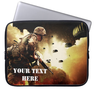 Gaming Ground Combat Soldaat Laptop Sleeve