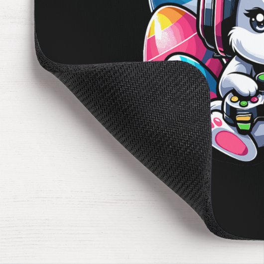 Gaming Happy Easter Day Bunny Egg Funny Boys Kinde Muismat (Hoek)