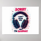 Gaming Hoofdtelefoon Design Poster (Voorkant)