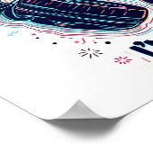 Gaming Hoofdtelefoon Design Poster (Hoek)