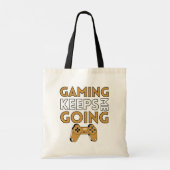 Gaming houdt me aan het werk tote bag (Achterkant)