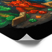 Gaming Houses And Humans Funny Game Rpg Gamer Men  Poster (Hoek)