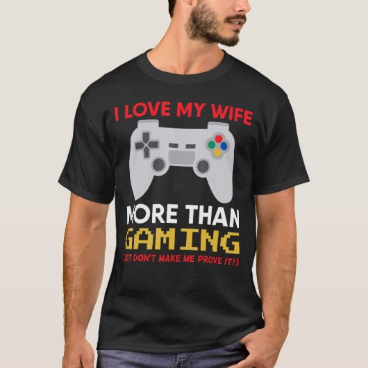 Gaming Husband Funny Cute Valentijnsdag T-shirt (Voorkant)