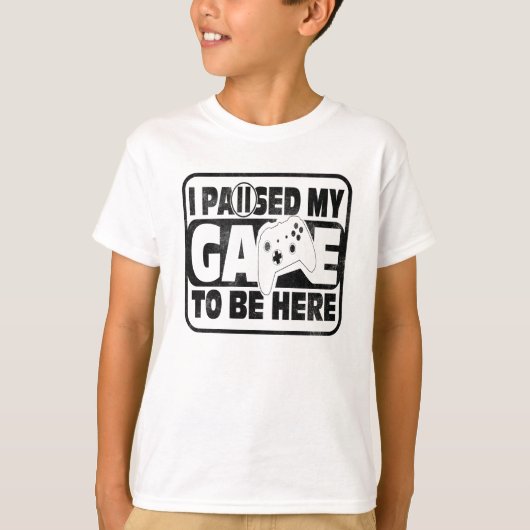 Gaming Ik pauzeerde mijn Game Gamer T-Shirt (Voorkant)