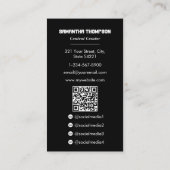 Gaming Influencer Gamer Content Creator Volledige Visitekaartje (Achterkant)