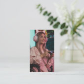 Gaming Influencer Gamer Content Creator Volledige Visitekaartje (Staand voorkant)