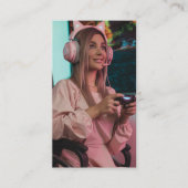 Gaming Influencer Gamer Content Creator Volledige Visitekaartje (Voorkant)