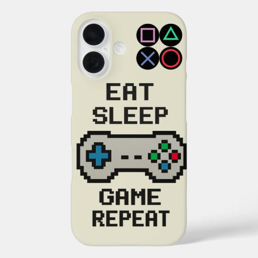 Gaming iPhone Case – Pixel Art Video Game Cover (Achterkant)