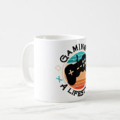 Gaming is een levensstijl Retro Koffiemok (Voorkant links)