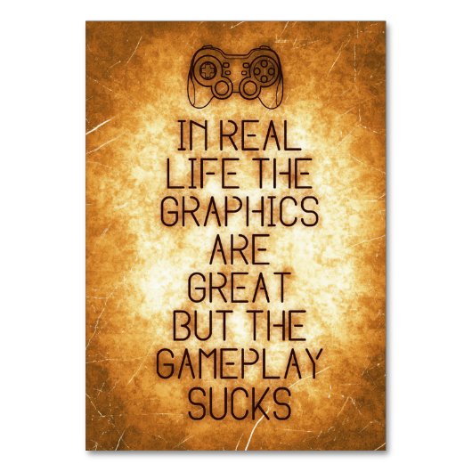 Gaming is geweldig in het echte leven kaart (Voorkant)