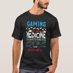 Gaming is mijn medicijn, grappige videogaming t-shirt