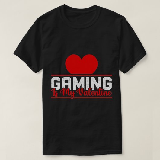 Gaming is mijn Valentijn - Funny Gamer Love Design T-shirt (Design voorkant)