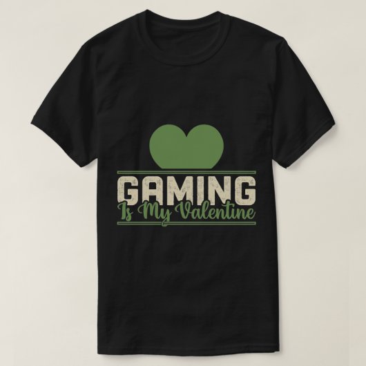 Gaming is mijn Valentijn - Funny Gamer Love Design T-shirt (Design voorkant)