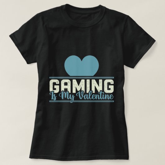 Gaming is mijn Valentijn - Funny Gamer Love Design T-shirt (Design voorkant)